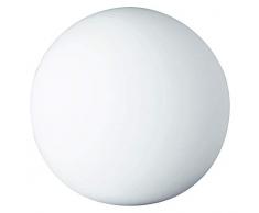 Reality Leuchten Tischleuchte Kugel, ohne Leuchtmittel, Durchmesser 20 cm, mit Schnurschalter, 1 x E27 maximum 25 W, Glas opal weià R5220-07