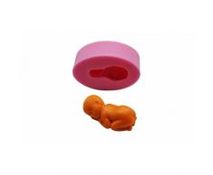 DeColorDulce Bebe 3D Silikon-Backform, Silikon, Pink, 7 x 5 x 2 cm