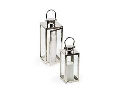 pajoma Edelstahl Laternen, 2 Stück im Set