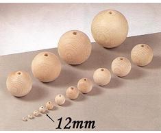 Rohholzkugel Holzkugel Kugel Holz Buche durchbohrt Ã˜ 12 mm Ã¸ 3 mm 1000 Stück