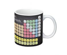infinite by GEDA LABELS (INFKH) 12160 Periodensystem Tasse, Porzellantasse, Kaffeetasse, Kindertasse, Mehrfarbig