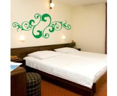 INDIGOS 4052166073332 Wandtattoo w441 Pflanze Blume Wandaufkleber 120 x 51 cm, grün