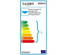 SchÃ¶ner 6-flg Spot Strahler Flur Glas Esszimmer Diele Globo GYLFI 54352-6