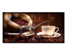 Kreative Feder Wanduhr, Braun, 50 x25 cm