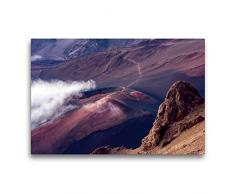 Premium Textil-Leinwand 75 x 50 cm Quer-Format Haleakala NP - Vulkan Krater | Wandbild, HD-Bild auf Keilrahmen, Fertigbild auf hochwertigem Vlies, Leinwanddruck von Thomas Klinder