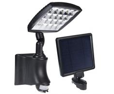 GreenBlue GB163 Solar Wandleuchte mit Bewegungsmelder LED PIR IP44 2800mAh 280lm