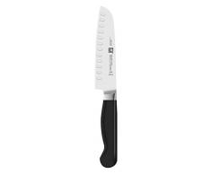 Zwilling 33608-141-0 Pure Santokumesser mit Kullen, rostfreier spezialstahl, Zwilling Sonderschmelze, Kunststoff, 140 mm, schwarz