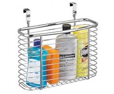 iDesign Axis X5 Korb zum Hängen über den Schrank, Chrom