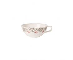Villeroy & Boch Artesano Montagne Teetasse, 240 ml, Premium Porzellan, Weiß/Grau