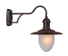Lucide ARUBA - Wandleuchte AuÃen - Ã 25 cm - E27 - IP44 - Rostfarbe