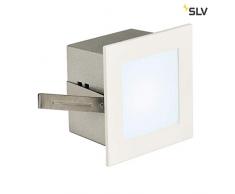 SLV LED Einbauleuchte Frame Basic | Wand- und Deckenleuchte zum Einbau | Eckig, Weiß, 4000K Neutralweiß | Stilvolle Wandleuchte, Einbau-Strahler LED Treppen-Beleuchtung, Stufen-Licht, Treppenlicht