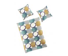 Bierbaum Bettwäsche, Feinbiber, ozean, 200 x 200 cm und 2 x 80 x 80 cm