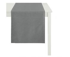 APELT Läufer, Polyester-Baumwolle, Anthrazit, 48 x 150 x 0.5 cm