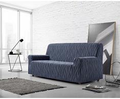 Zebra Textil Sofa, Blau