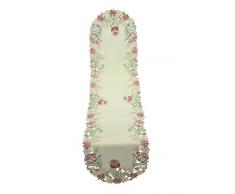 Bellanda Tischläufer, Polyester, Sekt, 160 x 40 x 0.5 cm