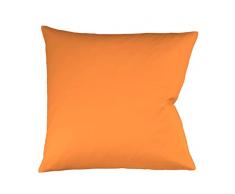 fleuresse Colours Kissenbezug, Satin, Orange, 24.6 x 17.8 x 1 cm