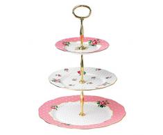 Royal Albert Etagere mit 3 Ebenen, Vintage, mehrfarbig