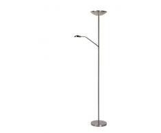 Lucide ZENITH - Stehlampe Mit Leselampe - Ø 25,4 cm - LED Dim. - 1x20W 3000K - Chrom Matt