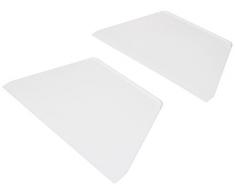 FMprofessional weiß 2 Teigschaber Trapez, Kunststoff, ca. 22cm, 2-Einheiten