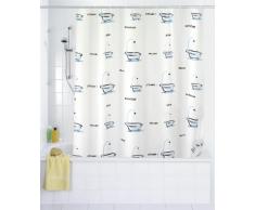 WENKO 19143100 Duschvorhang Bathtub - Kunststofffilm, 180 x 200 cm
