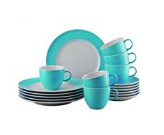 Thomas Sunny Day Waterblue 18-teilig Kaffeeset, Porzellan, 38 x 28 x 28 cm, Einheiten
