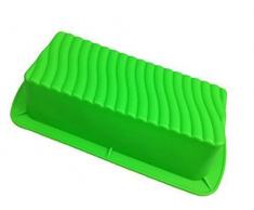 GMMH Original Silikonbackform Kastenform Streifen Backform Kuchenform Brotbackform Königskuchenform (grün)
