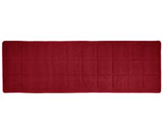Linder 0509/69/851/70 Monaco Bettläufer, wattiert, Polyester/Baumwolle Rot 210 x 70 cm