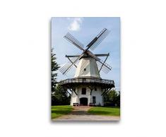 Premium Textil-Leinwand 30 x 45 cm Hoch-Format Galerieholländer, Windmühle, Tonnenheide | Wandbild, HD-Bild auf Keilrahmen, Fertigbild auf hochwertigem Vlies, Leinwanddruck von Barbara Boensch