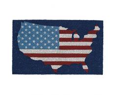 DII Fußmatte für Innen- und Außenbereich, natürliche Kokosfaser, leicht zu reinigen, rutschfeste Unterseite für den Eingangsbereich, für Terrasse, Haustür, Allwetter-Türen 18x30 USA