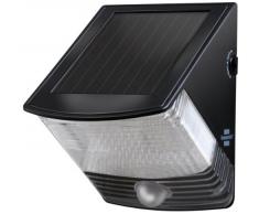 Brennenstuhl Solar LED-Wandleuchte SOL 04 IP 44 mit Bewegungsmelder, schwarz 1170820