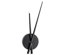 TFA Dostmann Wanduhr minimalistisch, Uhrwerk zum selber bauen, 9,6 x 3,3 x 31 cm, schwarz, 60.3036.01