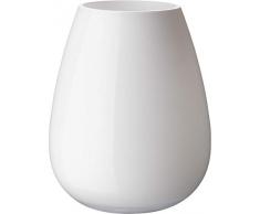 Villeroy & Boch Drop Große Vase Arctic Breeze, 22,8 cm, Glas, Weiß