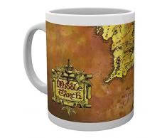 GB Eye Ltd, Herr der Ringe, Karte, Becher, Keramik, Verschiedene, 15 x 10 x 9 cm