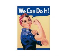 Nostalgic-Art 14001 USA We can do it, Magnet, 8 x 6 cm