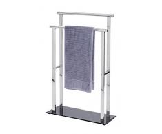 Wenko 22089100 Handtuchbutler Lava - Handtuchständer, Edelstahl rostfrei, 50 x 82 x 20 cm, glänzend