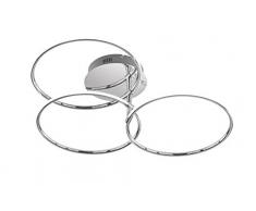 WOFI BREST Deckenleuchte, Aluminium, 30 W, Chrom