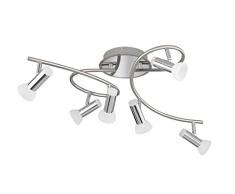 WOFI 9250.12.54.6000 A Spot, Metall, 24 W, Integriert, nickel matt / chrom, 71 x 47 x 20.3 cm