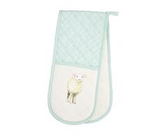 Kitchen Craft Farmyard Animals Bedruckte Doppel Ofenhandschuhe, Baumwolle, Mehrfarbig, 1 x 87 x 18.5 cm