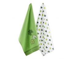 DII Dekoratives Geschirrtuch aus 100% Baumwolle, maschinenwaschbar, für den täglichen Gebrauch in der Küche geeignet, sehr saugfähig, aus Jacquard, St Patricks Day, Set of 3