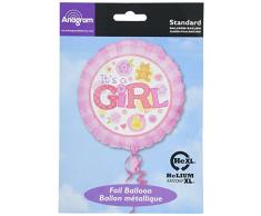 Anagram 15821 Folienballon „It‘s A Girl“, 45,7 cm, Rosa