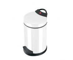 Hailo T2 S, Mülleimer aus Stahlblech, 4 Liter, Müllbeutel-Klemmung, Anti-Rutsch-Fuß, Tragegriff, made in Germany, 0704-429