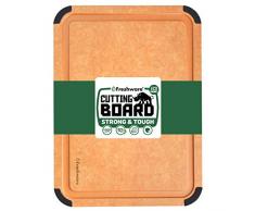 Freshware Schneidebrett für Küche Spülmaschinenfest, Holzfaserschneidebrett, Umweltfreundlich, Anti-Rutsch, Saft Grooves, porenfreie, bpa geben frei, Kleines Schneidebrett Groß (17,3 x 13 Zoll)