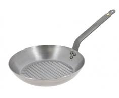 DE BUYER 5613.32 Grillpfanne, Edelstahl, Silber, 32 cm