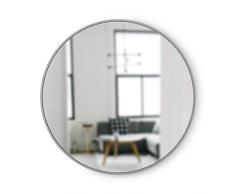 Umbra Hub Wandspiegel, Grau, 94 cm