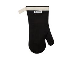 Le Creuset Ofenhandschuh mit extra langem Ärmel, Einheitsgröße, Schwarz, Baumwoll-Canvas