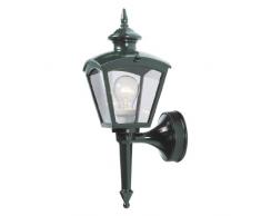 Konstsmide Cassiopeia 480-600 Wandleuchte / B: 16cm T: 20cm H: 43cm / 1x60W / IP23 / lackiertes Aluminium / grÃ¼n