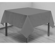 Tischdecke mit Fleckschutz quadratisch 180x180 cm ALIX grau