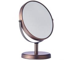 AmazonBasics - Zweiseitiger, moderner Kosmetikspiegel, Bronze