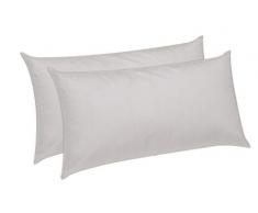 Pikolin Home - Pack 2 Faser Kopfkissen, Aloe Vera behandelt, mittlere-weiche Festigkeit, 40 x 75 cm