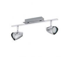 EGLO CORBERA Spot, Deckenleuchte 2-flammig, Stahl, GU10, 3 W, chrom